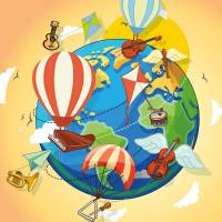 Zenét hallgat a család 50 perc alatt a Föld körül