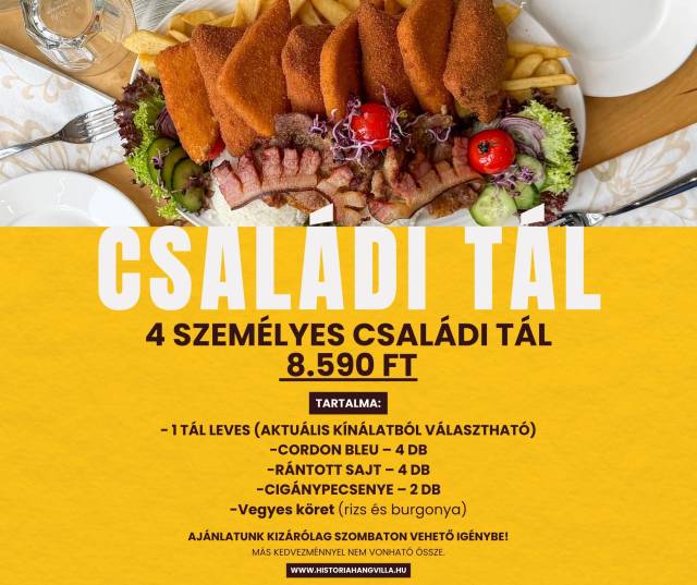 Extra ajánlatunk - Családi tál 