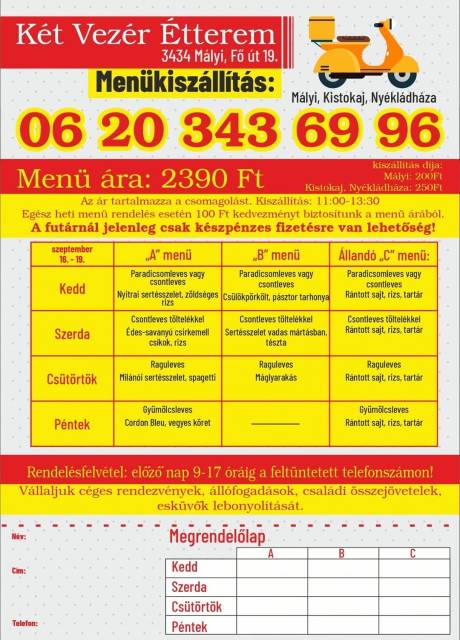 Menü 09.16.-09.19.