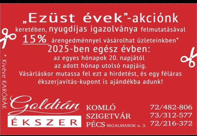 Ezüst évek egész évben 