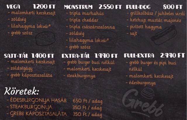 GREBB Burger, Street food