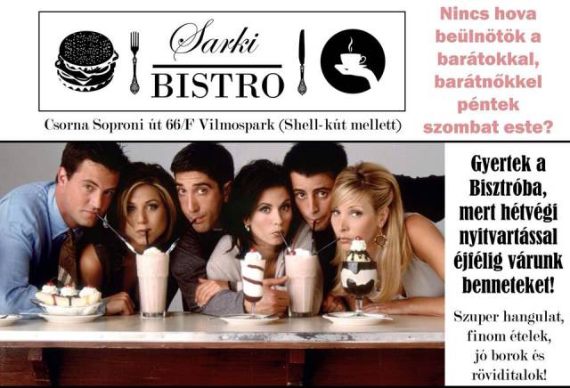 Sarki Bistro - hamburgerek, melegszendvicsek, saláták, kávék