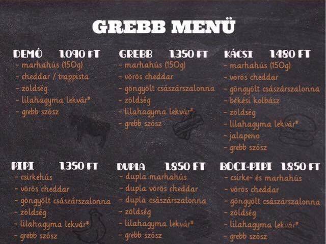 GREBB Burger, Street food
