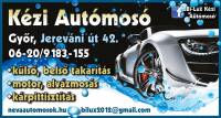 Bi-Lux kézi autómosó - belső takarítás, kárpittisztítás, motor és alvázmosás