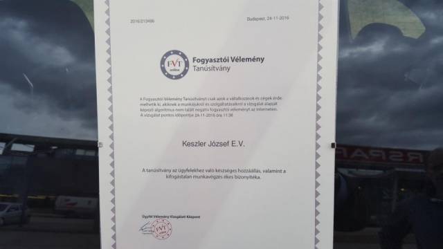 Keszler József Teherfuvarozó
