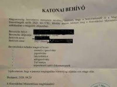 Hamis katonai behívókkal ijesztgetnek Dömösön